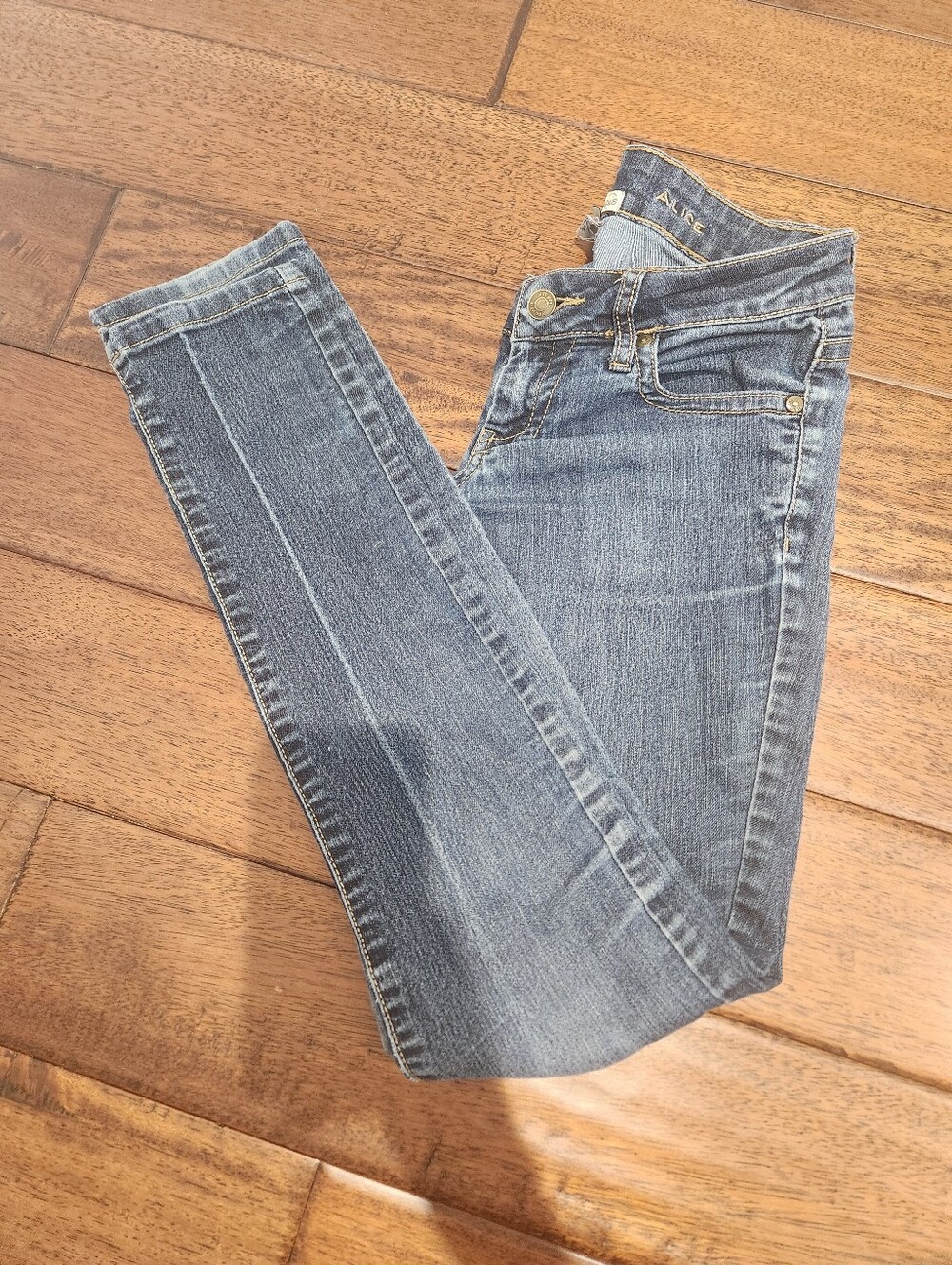 Mango Womens Blue Skinny Jeans